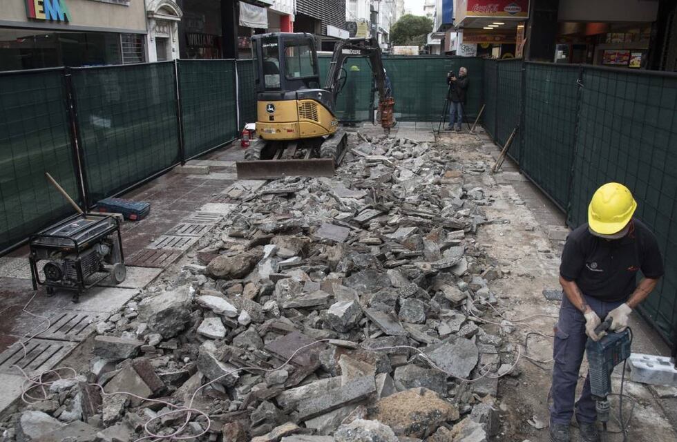 El martes retoman la remodelación de peatonal San Martín