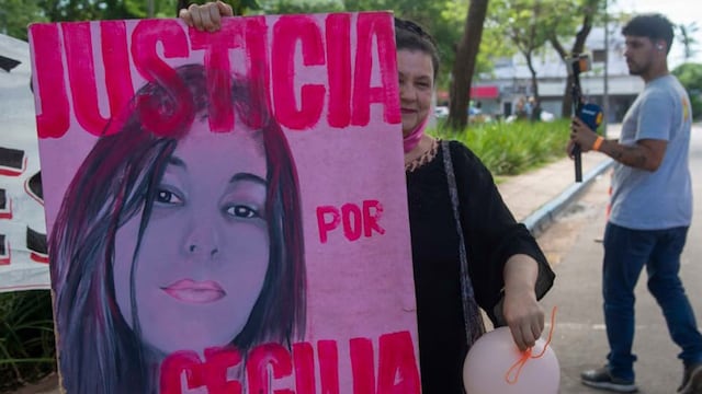 El jurado popular declaró a César Sena culpable del delito de Homicidio doblemente agravado por el vínculo y por haberse cometido en contexto de violencia de género, en calidad de autor. (Gentileza Clarín)