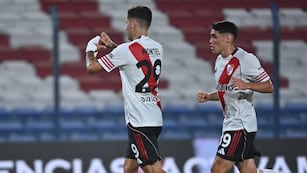 River ganó su primer partido del año ante Millonarios con gol de Gonzalo Montiel. (Prensa River Plate).