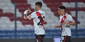 River ganó su primer partido del año ante Millonarios con gol de Gonzalo Montiel. (Prensa River Plate).