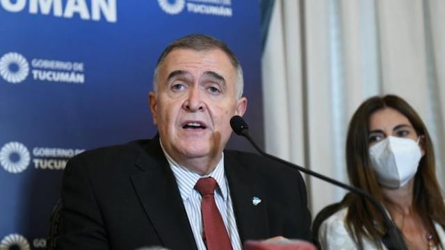 Osvaldo Jaldo, gobernador de Tucumán.