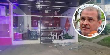 El dueño de una heladería que sufrió un violento robo en Chaco.