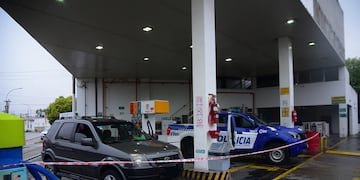 La estación de servicio donde ocurrió el hecho fatal.