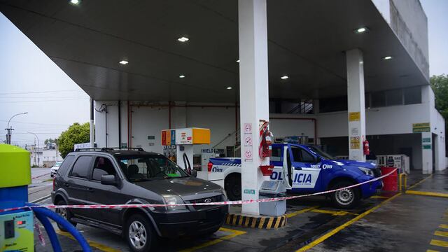 La estación de servicio donde ocurrió el hecho fatal.
