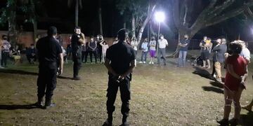 Reunión con autoridades policiales en Eldorado.