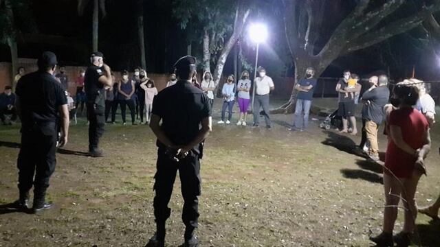 Reunión con autoridades policiales en Eldorado.
