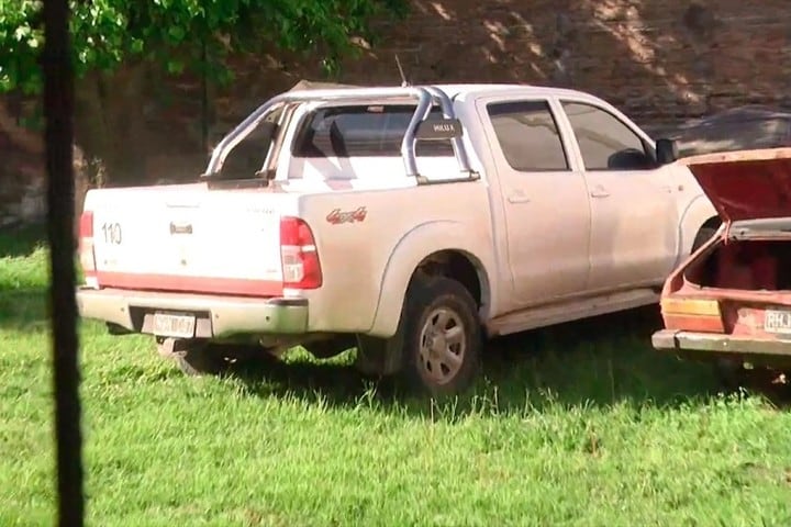 Camioneta del detenido por el homicidio de Daiana Mendieta