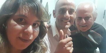 Germán Alessio se reencontró con su familia