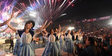 Celebración de la Fiesta Nacional de la Vendimia en el teatro Griego Frank Romero Day.