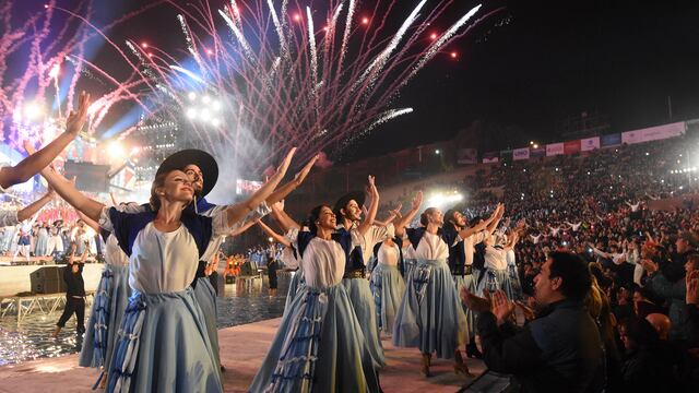 Celebración de la Fiesta Nacional de la Vendimia en el teatro Griego Frank Romero Day.