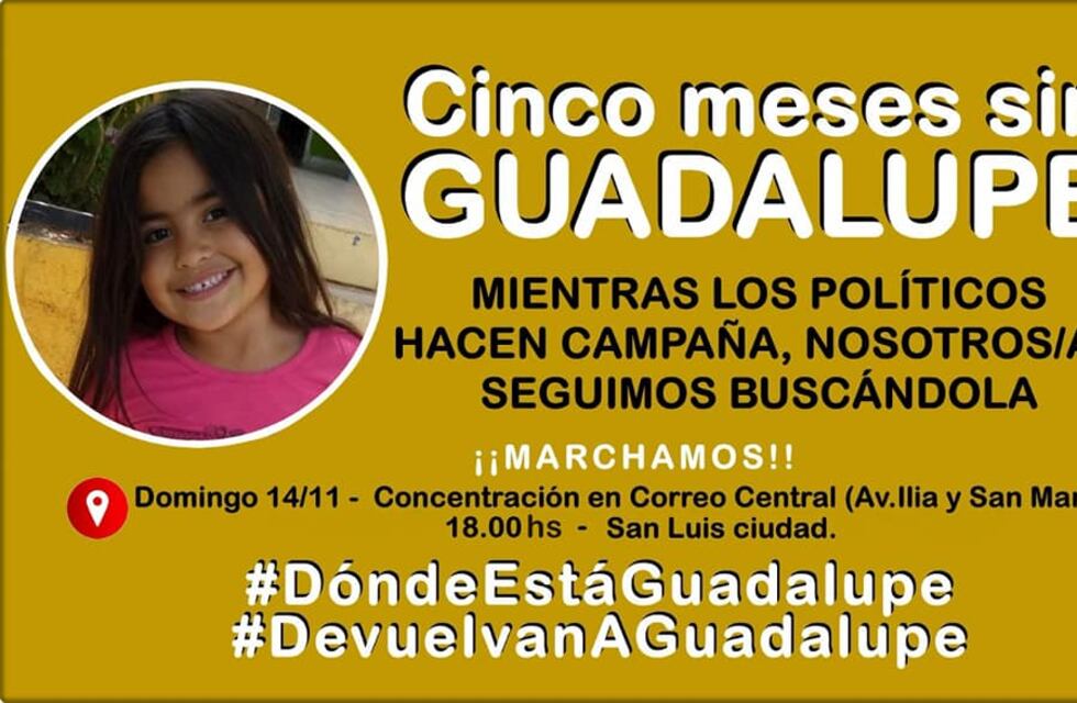 Campaña para visibilizar el caso de Guadalupe Lucero en el jardín al que iba