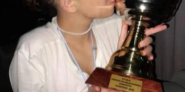 Sofía Mattos se consagró campeona con la Liga del Sur.