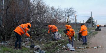 Higiene Urbana trabaja en un predio de calle Liniers al 1700