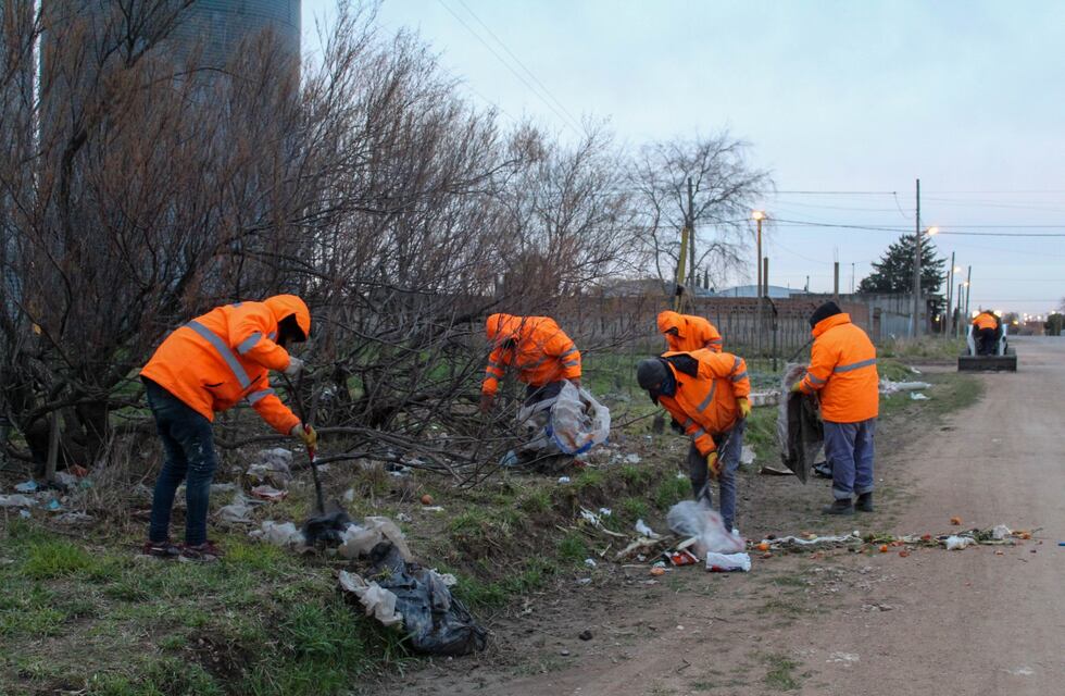 Tres Arroyos: Higiene Urbana trabaja en un predio de calle Liniers al 1700