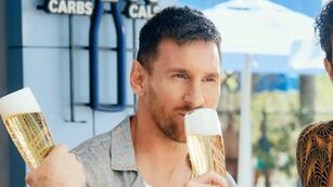 El comercial de Leo Messi que se transmitirá en el Super Bowl. (Foto: Perfil de X de Michelob)