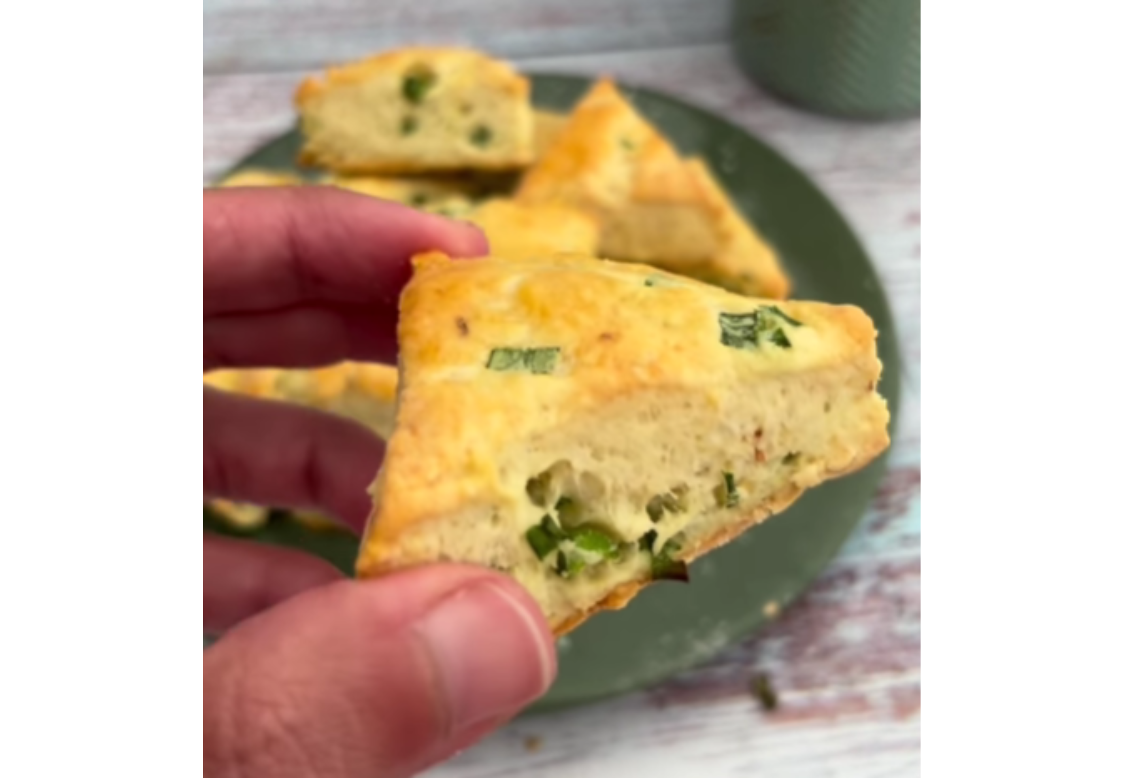 Así quedan los scones con esta receta.