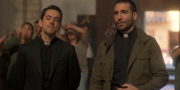 Miguel Ángel Silvestre y Luis Gerardo Méndez en "Los enviados".