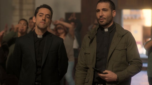 Miguel Ángel Silvestre y Luis Gerardo Méndez en "Los enviados".