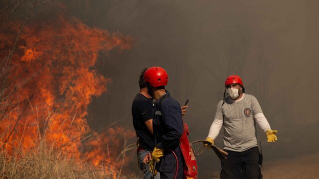 Incendios en las sierras de Córdoba, el 18 agosto de 2021.