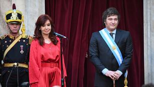 El tenso cruce entre Cristina Kirchner y Javier Milei. Foto: Los Andes