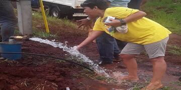 Colocan nuevo equipo de bombeo en Eldorado.