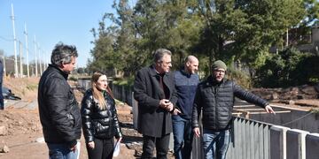 Recorrida por la obra del entubado del canal sur