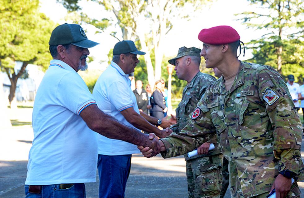 Puerto Belgrano: Veteranos de Guerra fueron reconocidos en el batallón de Seguridad