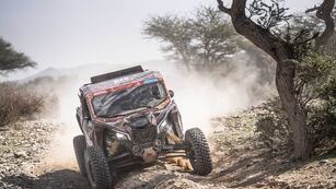 Ricardo Torlaschi, navegante mendocino en la categoría SSV del Rally Dakar 2024.