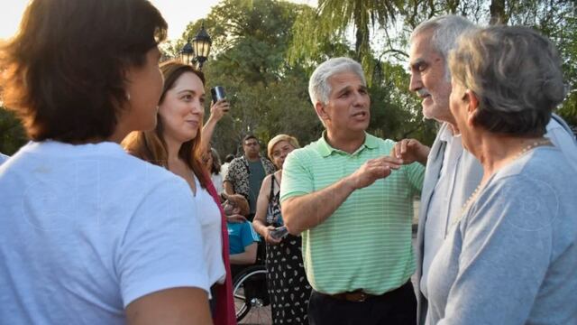 María Eugenia Vidal en San Luis, junto a Claudio Poggi.