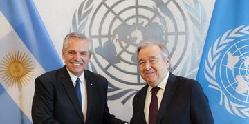 Fernández se reunió con Guterres, de la ONU.