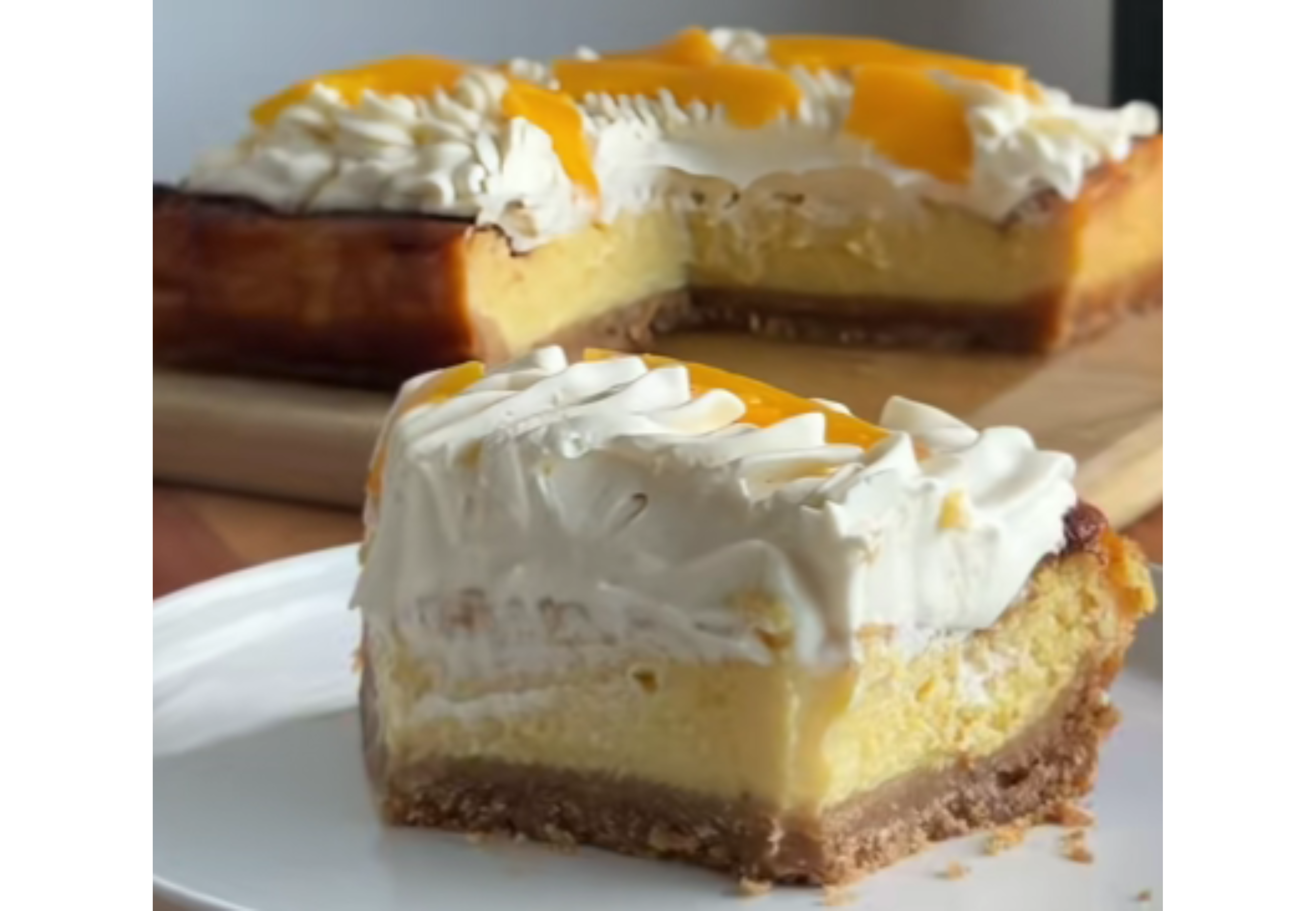 Es una torta súper cremosa y fresca, ideal para el verano.