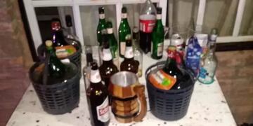 La fiesta se llevó a cabo en una finca de Pocito.