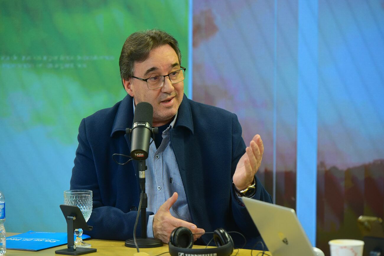 Marcelo Frossasco, presidente del Cosedepro, en la mañana del Streaming de La Voz en Vivo.  (Nicolás Bravo / La Voz)
