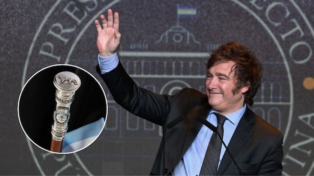 Así será el bastón presidencial de Javier Milei.