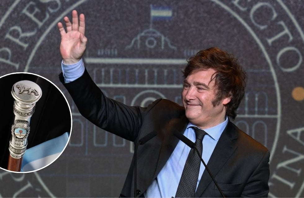 Así será el bastón presidencial de Javier Milei
