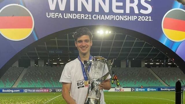 El delantero Mateo Klimowicz, incipiente figura en el fútbol alemán. Quiere jugar en la Selección argentina (Prensa Stuttgart).