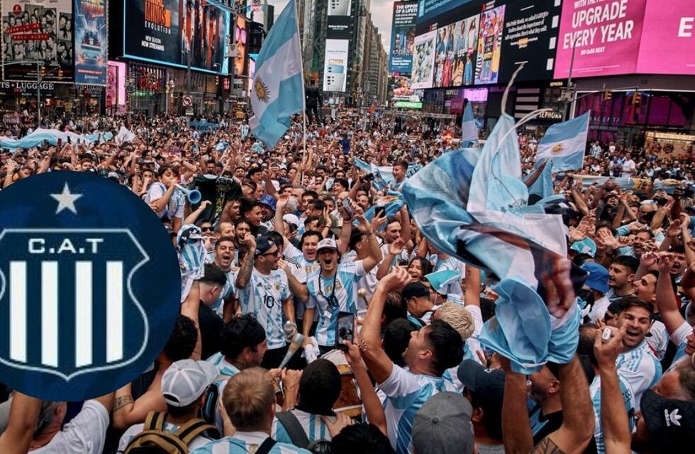 En el banderazo previo al Argentina - Chile, un hincha de Talleres desató la euforia con un inesperado gesto