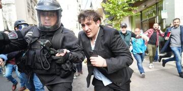 El youtuber libertario, Fran Fijap, habló tras los ataques en la manifestación del veto a la ley de financiamiento universitario.