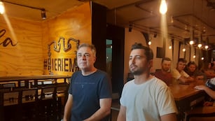 El intendente Luis Castellano y el concejal Juan Senn