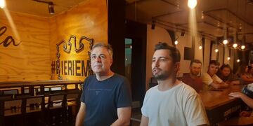 El intendente Luis Castellano y el concejal Juan Senn