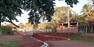 Avanzan las obras en el predio de los guías de Turismo en Puerto Iguazú.