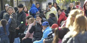 La situación también ocurrió recientemente en la plaza San Martín de Mendoza.