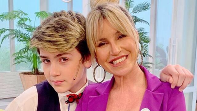 Flor Peña y su hijo Juan Otero