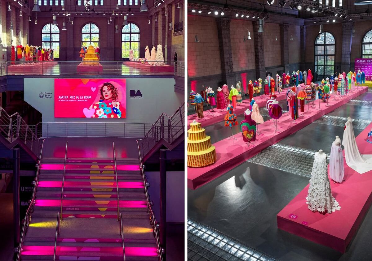 Cómo visitar la colorida exhibición de vestidos de Agatha Ruiz de la Prada en Buenos Aires