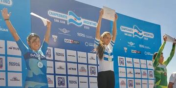 Julieta Benedetti campeona Argentina de contrarreloj individual Junior femenino, campeonato que se disputó en San Juan.