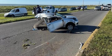 Así quedó el auto.