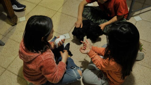 Sofía perdió a su mama y se integró a la familia de Nico, su compañerito de la escuela. (Javier Ferreyra)