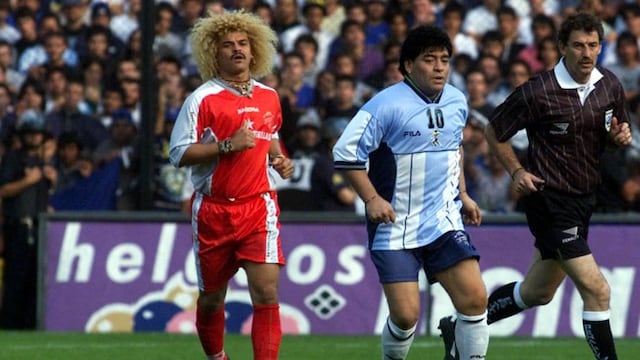 Diego Maradona invitó a varias figuras a su partido despedida en La Bombonera, entre ellas, el "Pibe" Valderrama