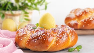 Receta fácil de rosca de Pascua.