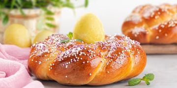 Receta fácil de rosca de Pascua.